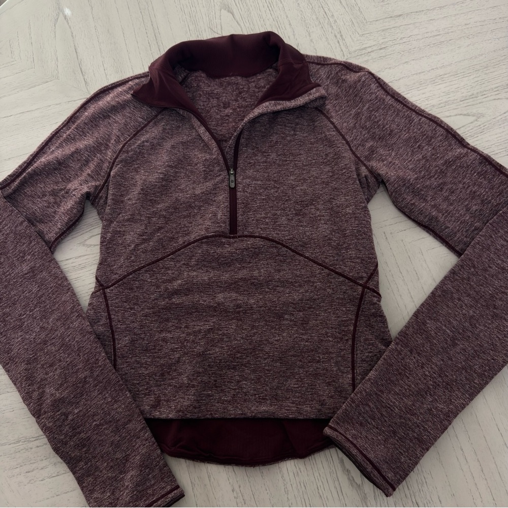 Lululemon Always Alert 1/2 Zip Size 4